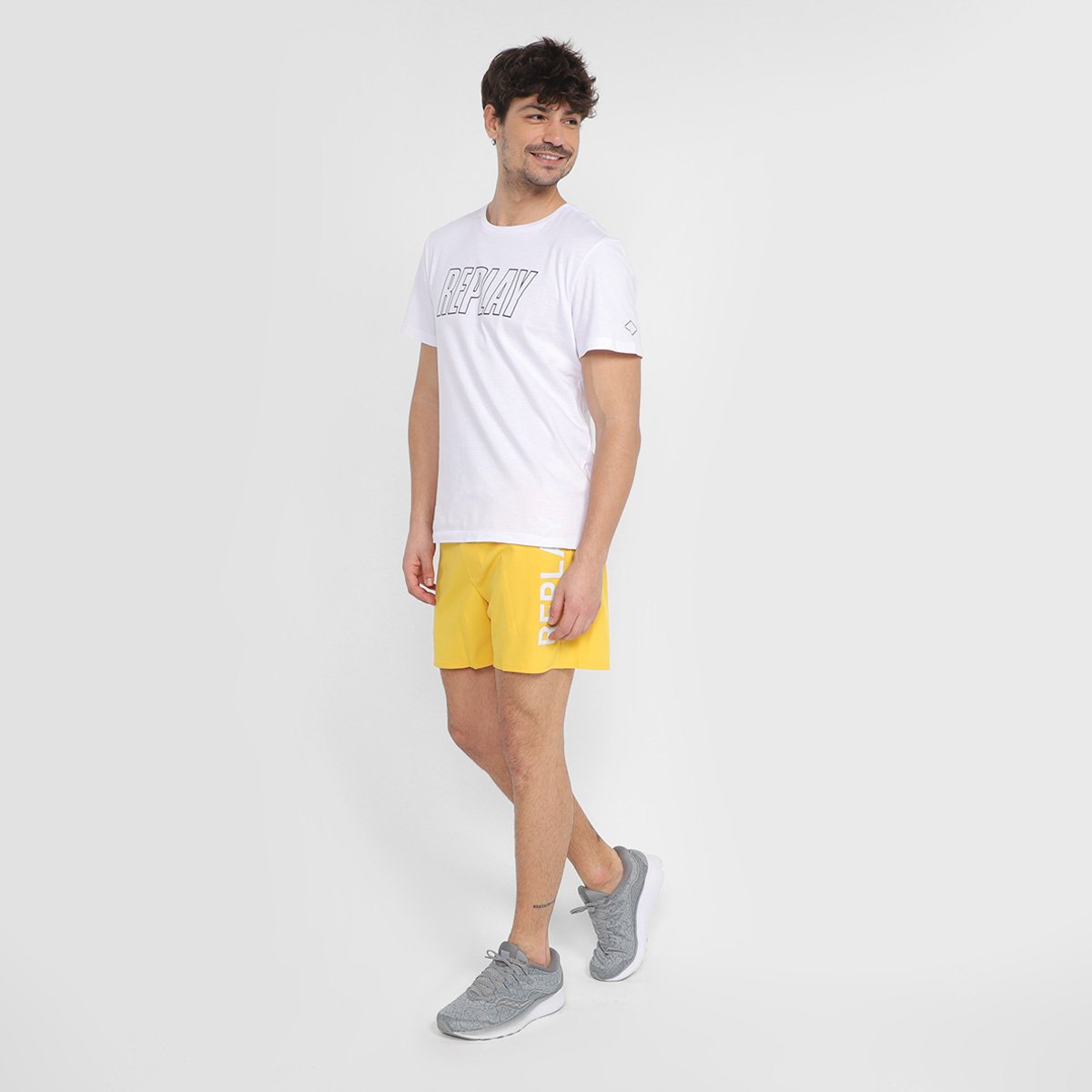 Short Replay Estampado Masculino - Tam: P - 3