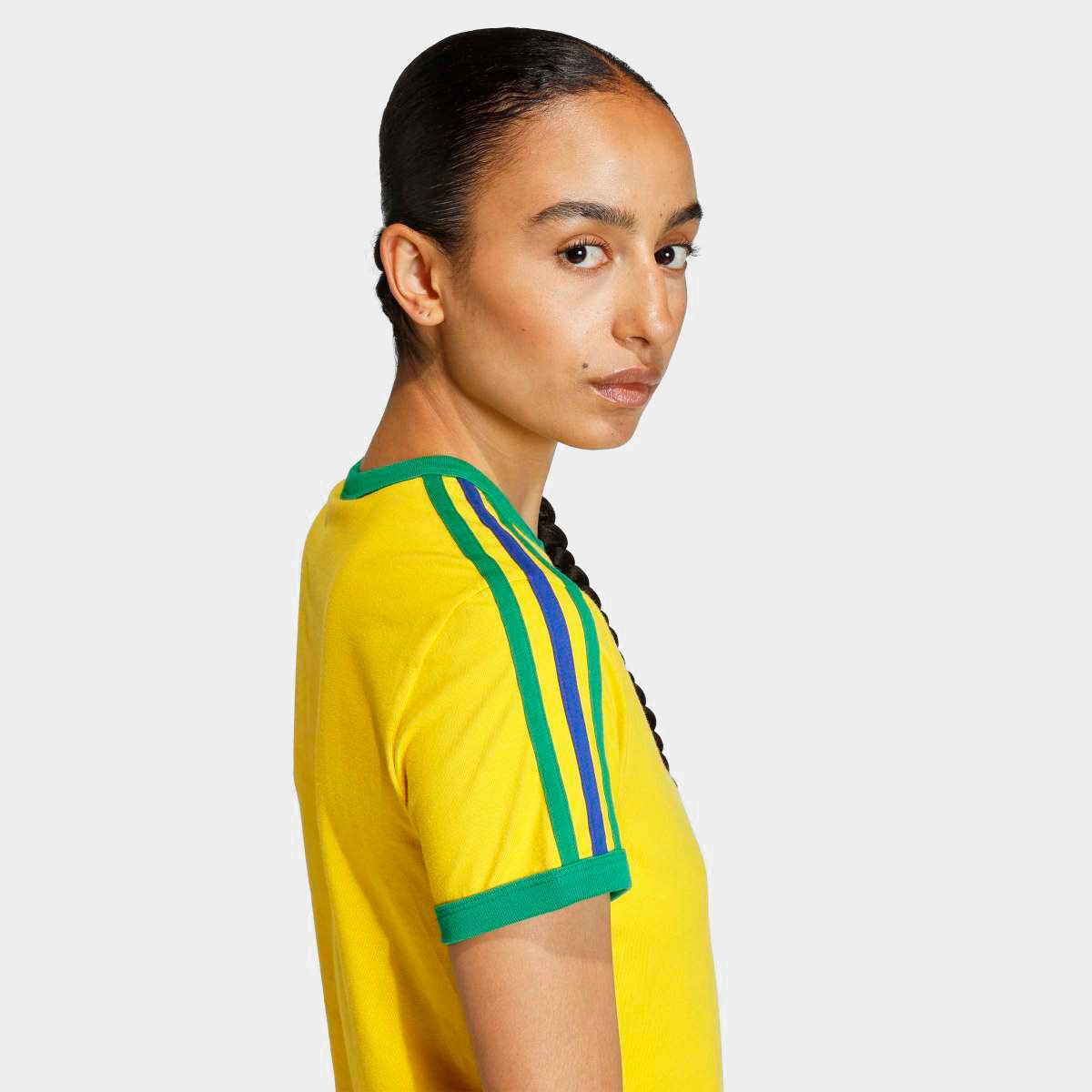 Camiseta Adidas 3S Slim Feminina - Tam: P - 3