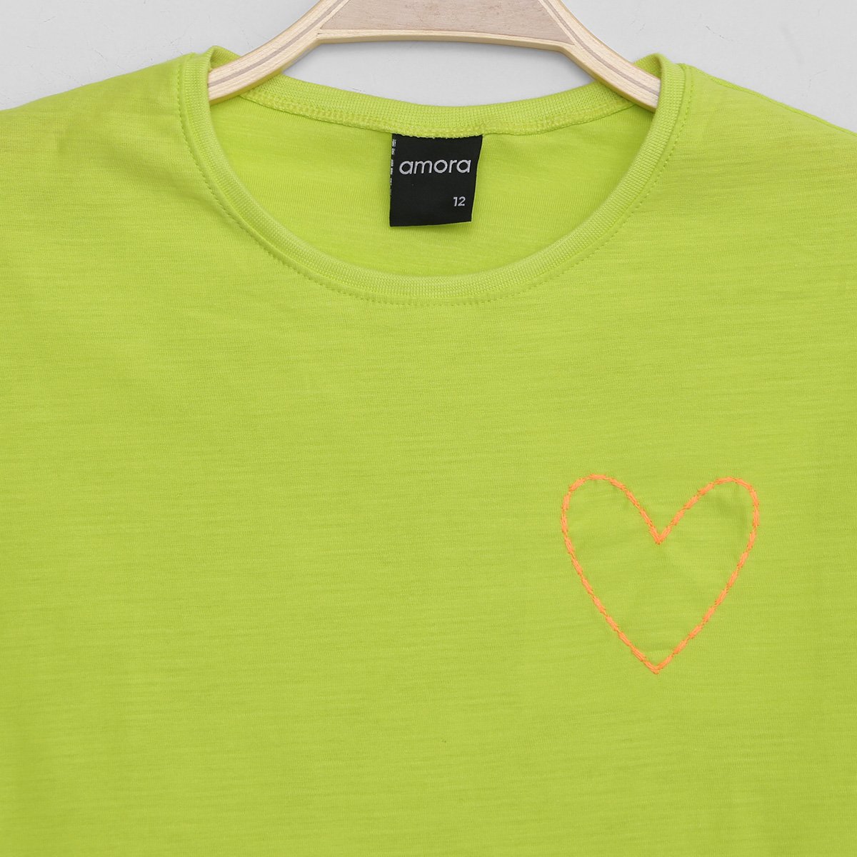 Blusa Infantil Amora Coração Feminina - Tam: 16A - 1