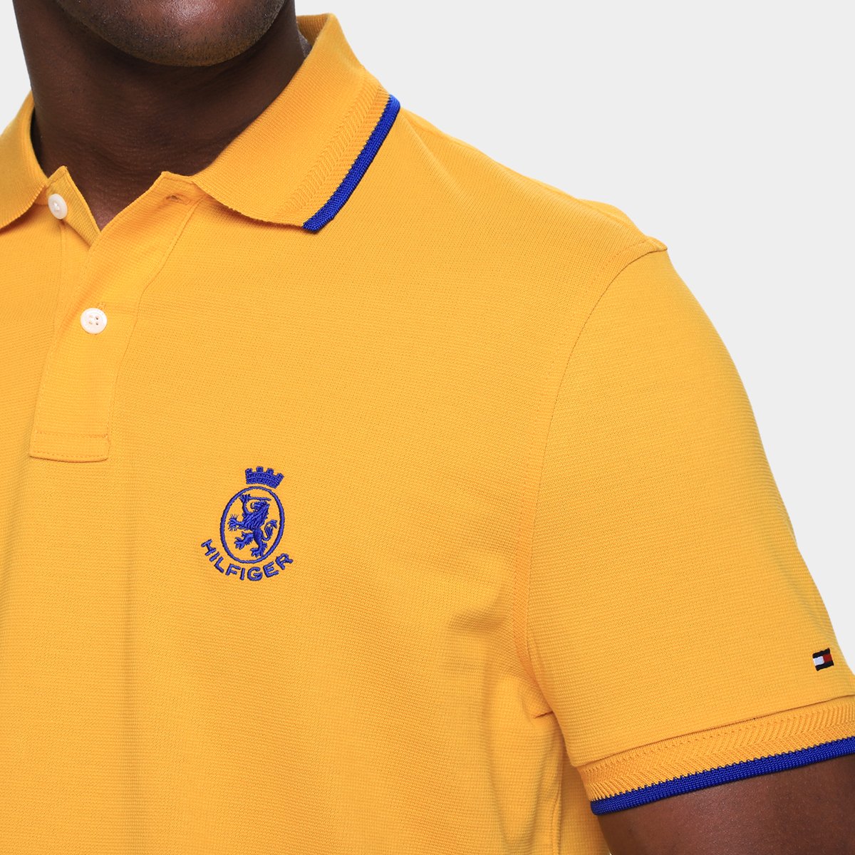 Camisa Polo Tommy Hilfiger Holiday Crest Masculina - Tam: P - 2