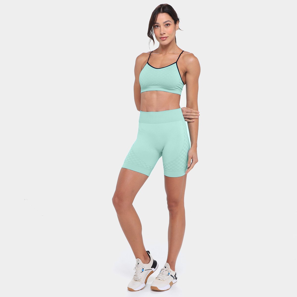 Top Selene Quadriculado Feminino - Tam: P - 3