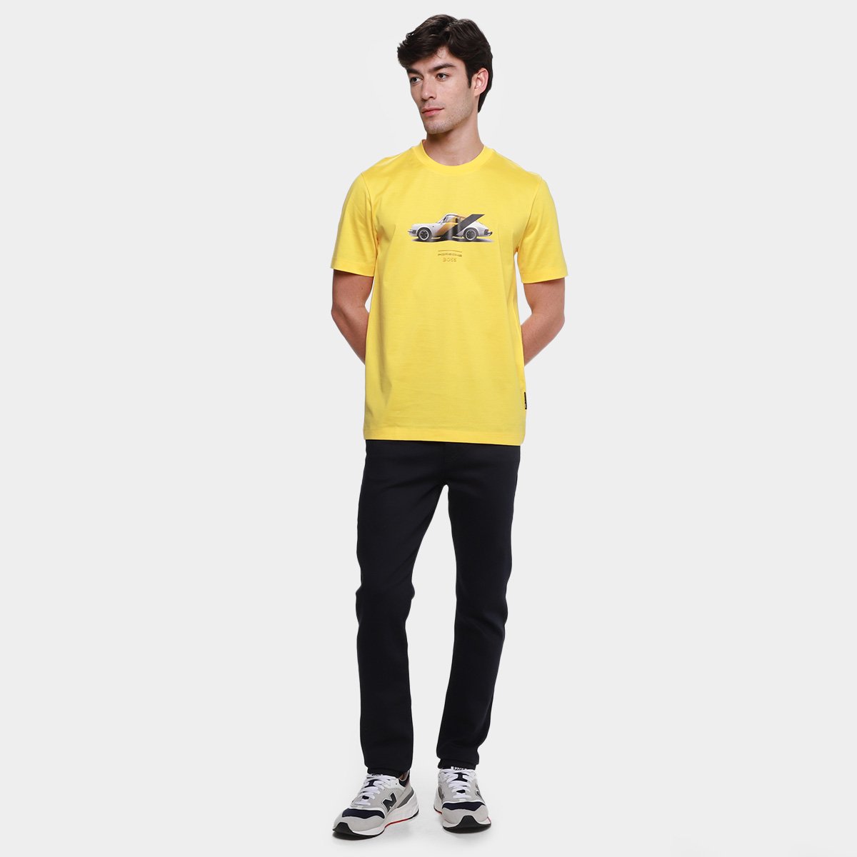Camiseta Hugo Boss Porsche C-Thompson Masculina - Tam: P - 4
