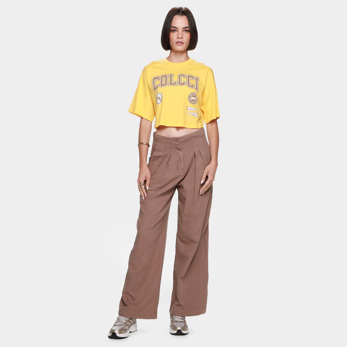Camiseta Cropped Colcci 1986 Feminina - Tam: EP - 3