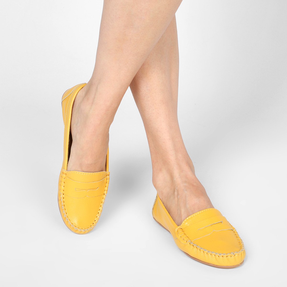 Mocassim Shoestock Estella Drive Couro Gravata - Tam: 38 - 1