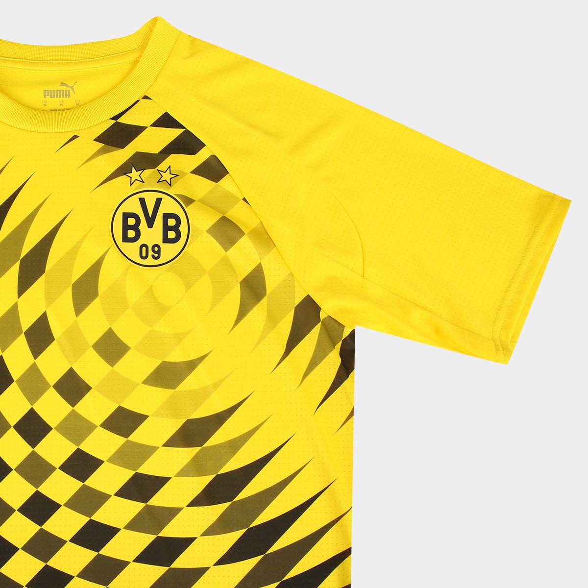Camisa Borussia Dortmund Pré-jogo 24/25 Puma Masculina - Tam: P - 4