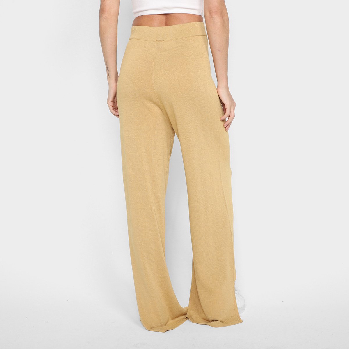 Calça Pantalona Dzarm Fenda Feminina - Tam: P - 2