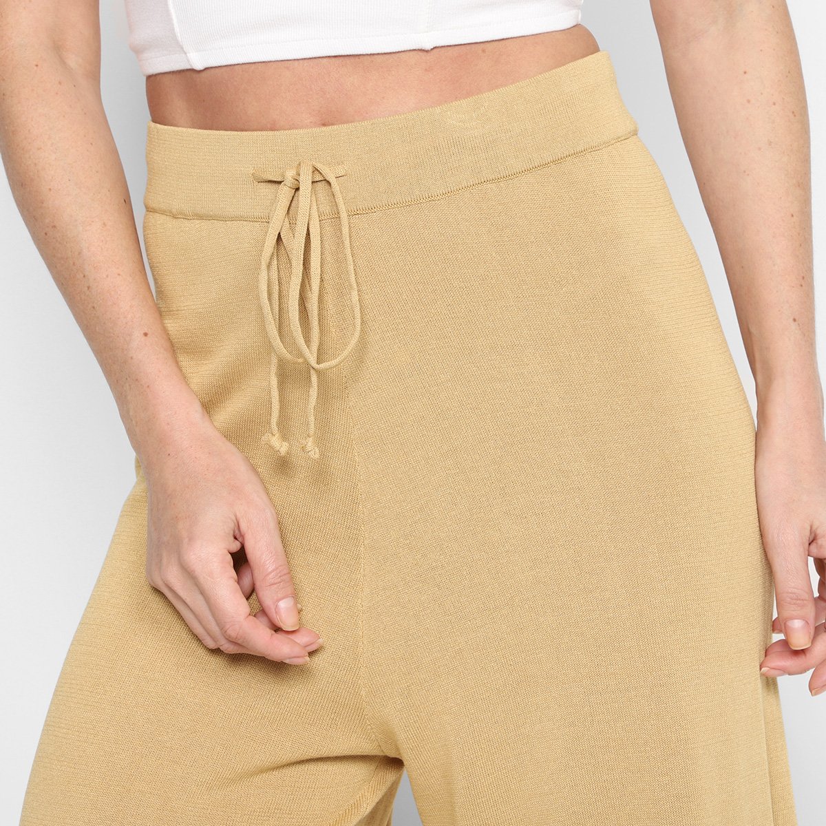 Calça Pantalona Dzarm Fenda Feminina - Tam: P - 3