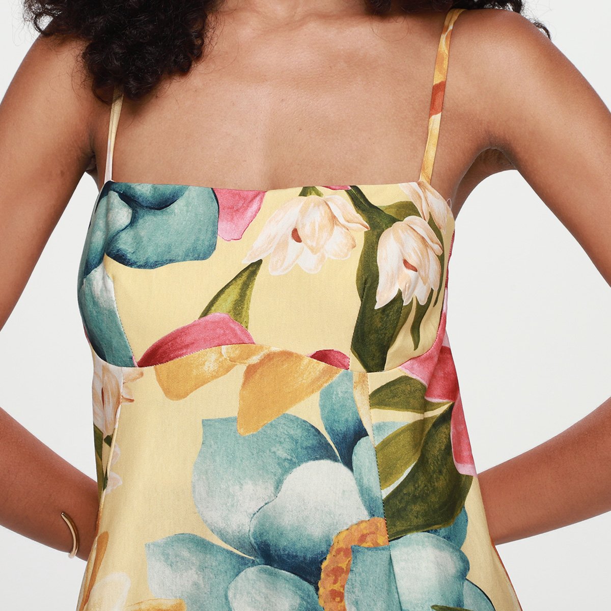 Vestido Cropped Farm Floral Rebeca - Tam: P - 2