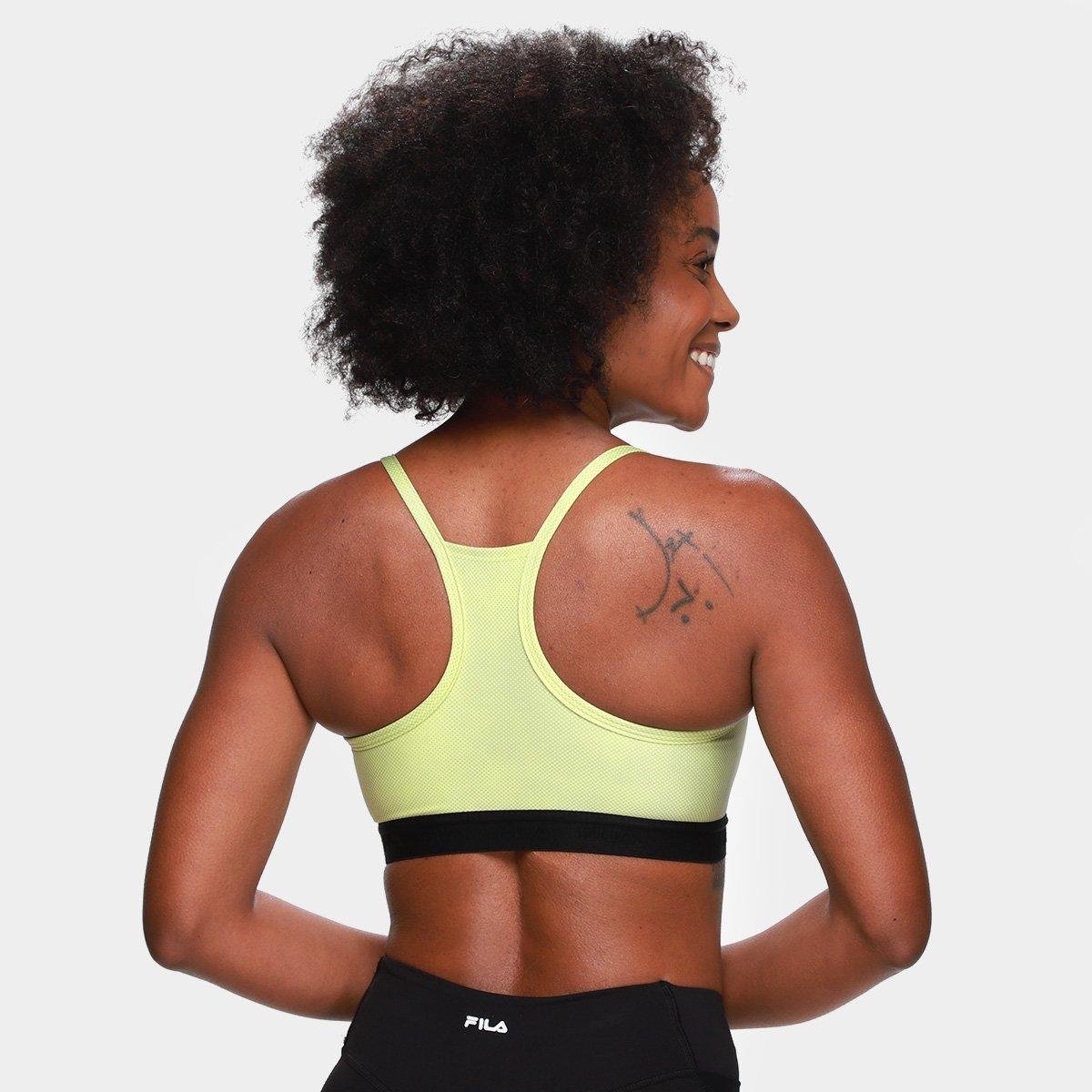 Top Fila Alça Train Elastic V Feminino - Tam: GG - 1