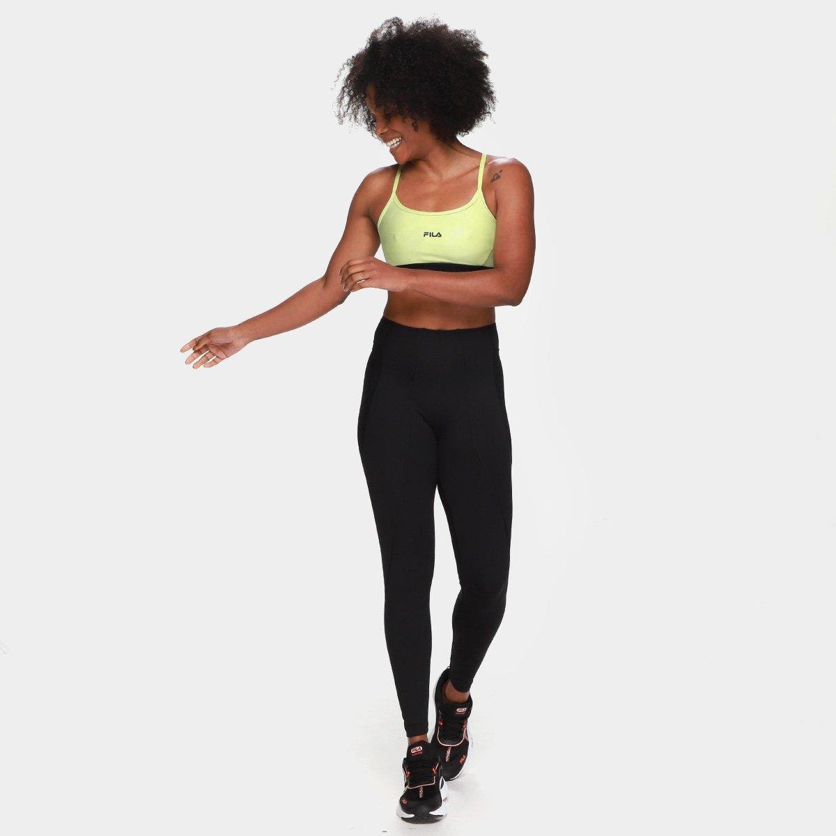 Top Fila Alça Train Elastic V Feminino - Tam: GG - 4
