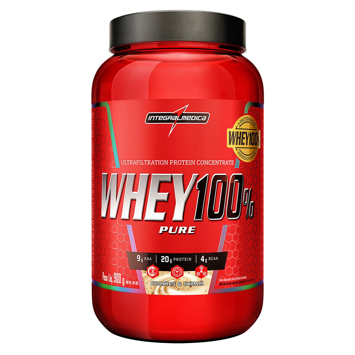 Whey Protein 100% Super Pure 900 g Body Size Pote - IntegralMédica