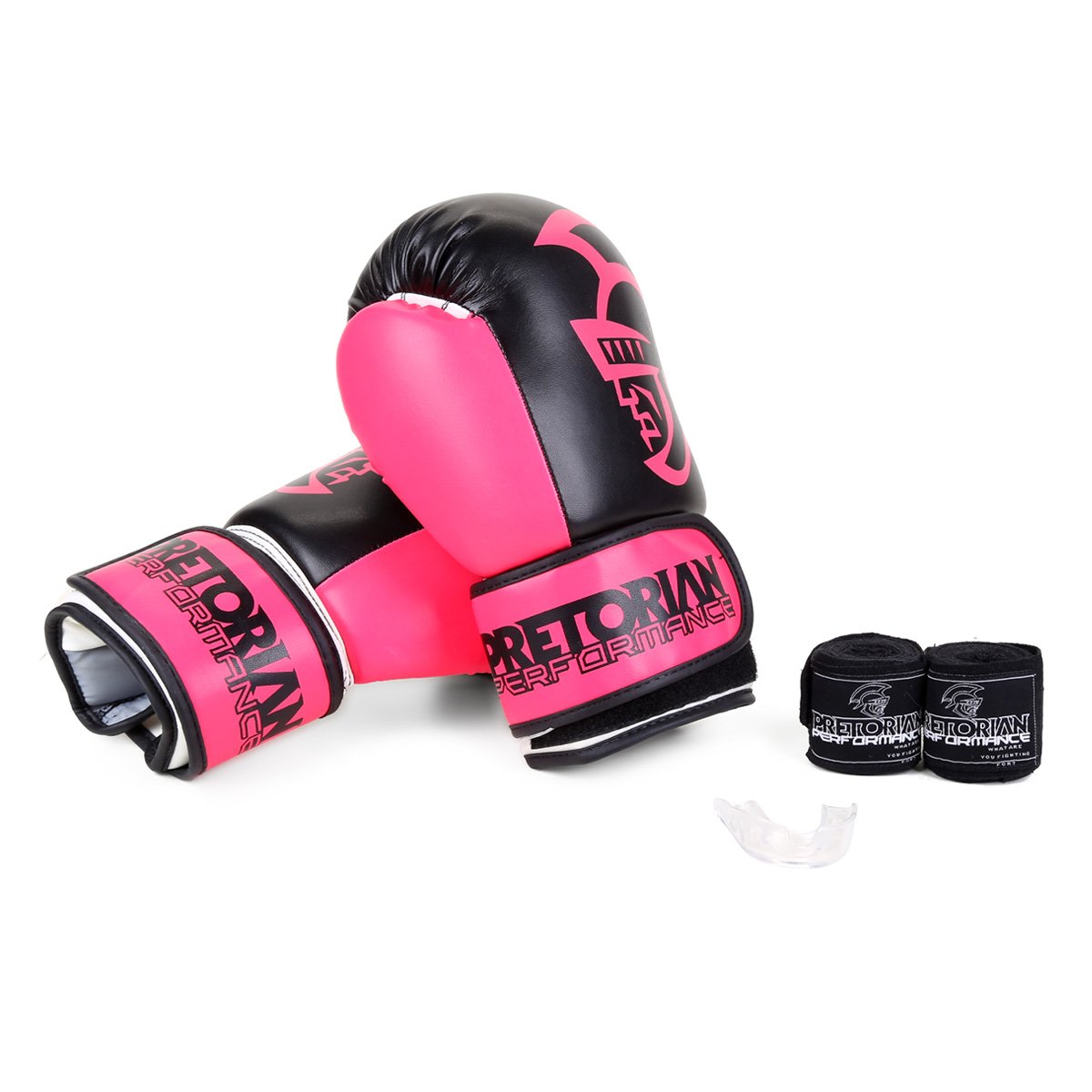 Luva Boxe/Muay Thai Pretorian Black 12 Oz