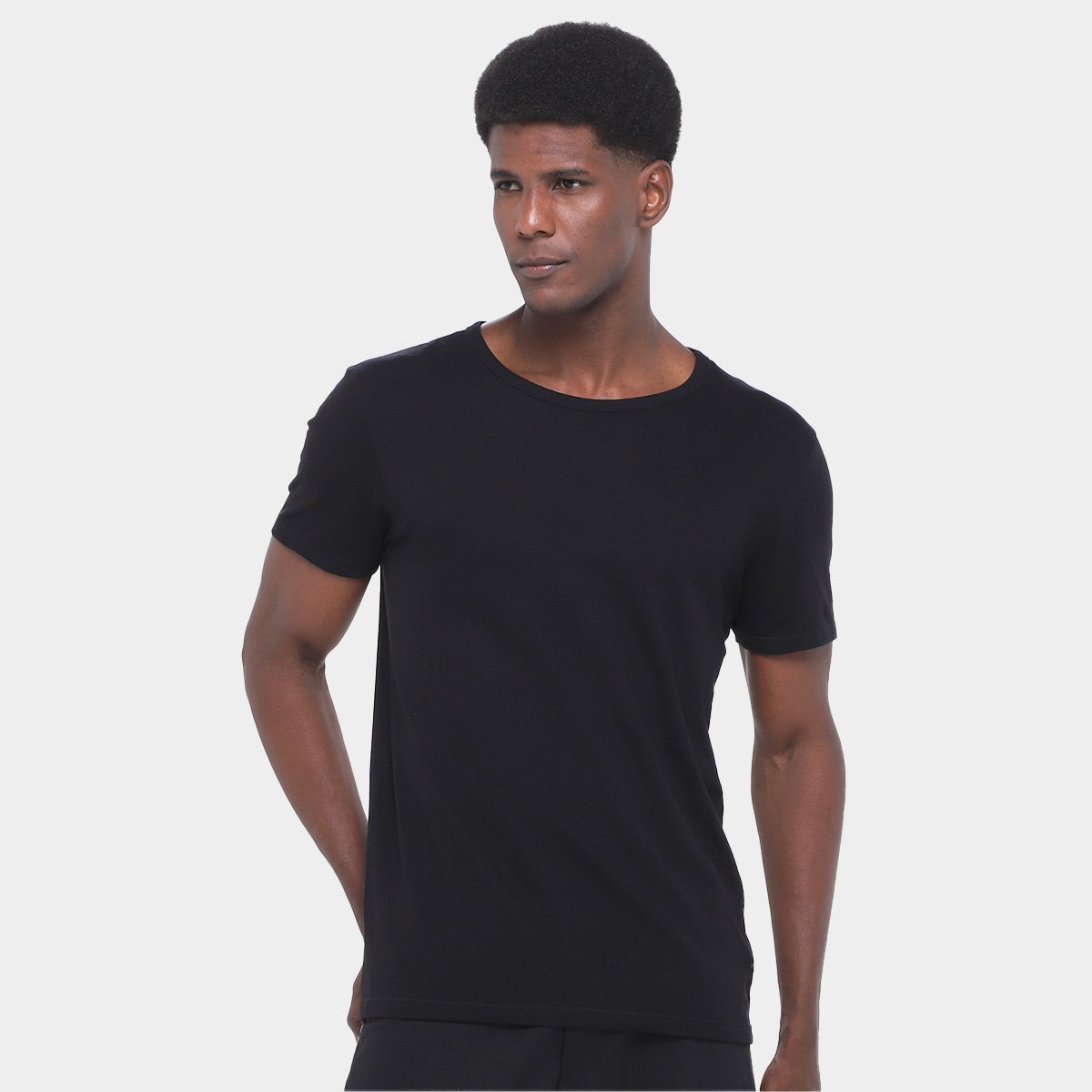 Kit Camiseta Hering C/ 3 Peças Masculina - Tam: P - 1