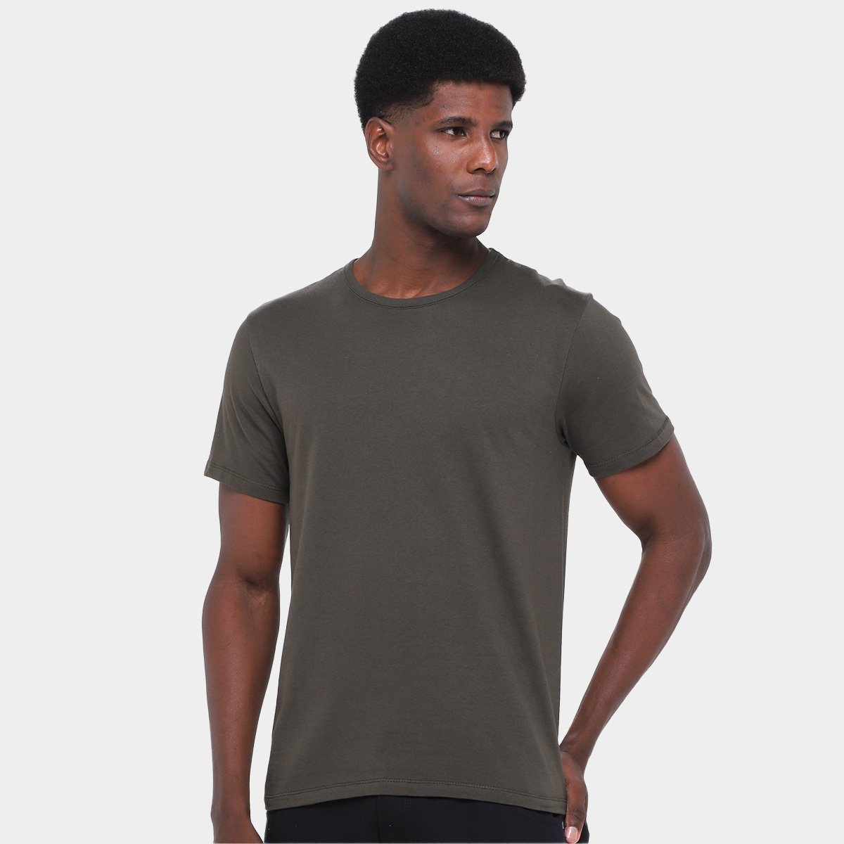 Kit Camiseta Hering C/ 3 Peças Masculina - Tam: P - 4