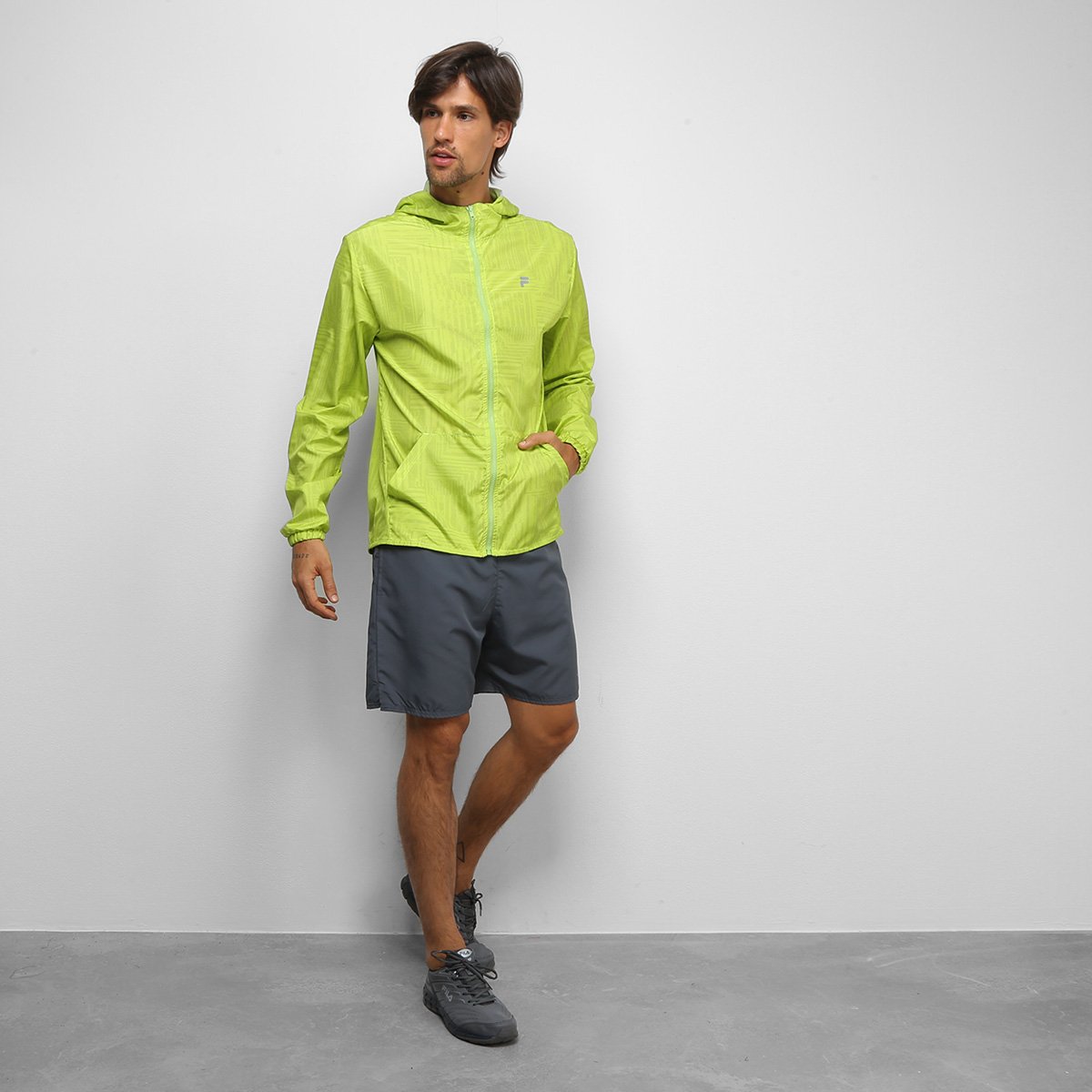 jaqueta corta vento fila masculina