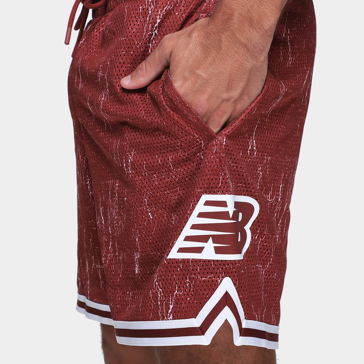 Shorts New Balance Knit Hoops in Game Masculino - Tam: P - 2