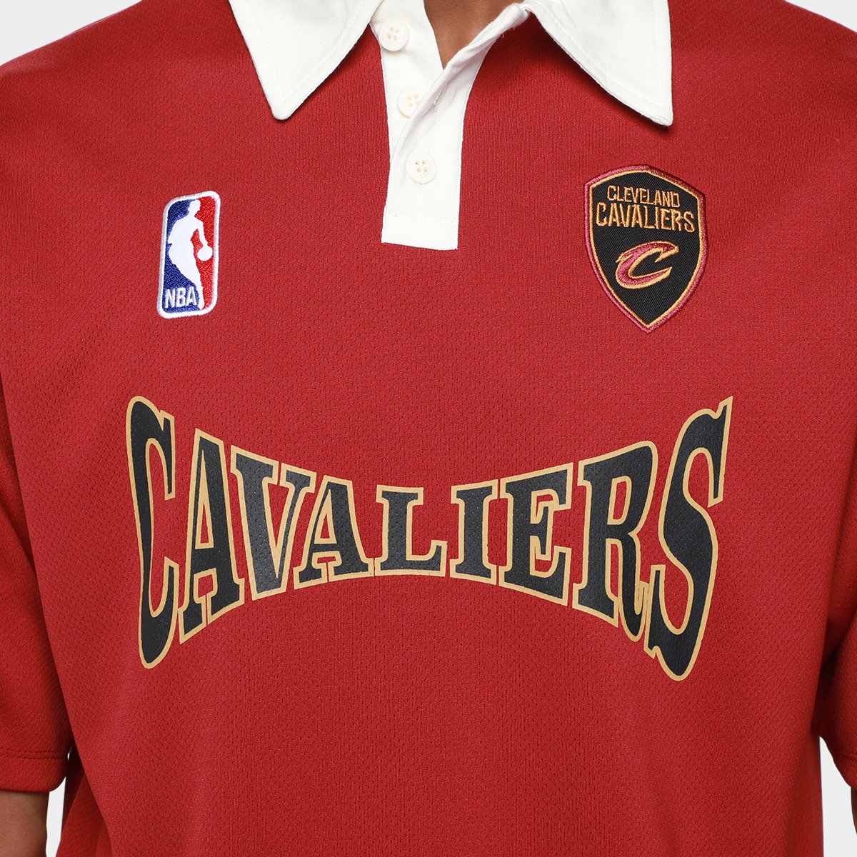 Camisa Polo NBA Cleveland Cavaliers Mitchell & Ness Masculina - Tam: P - 2