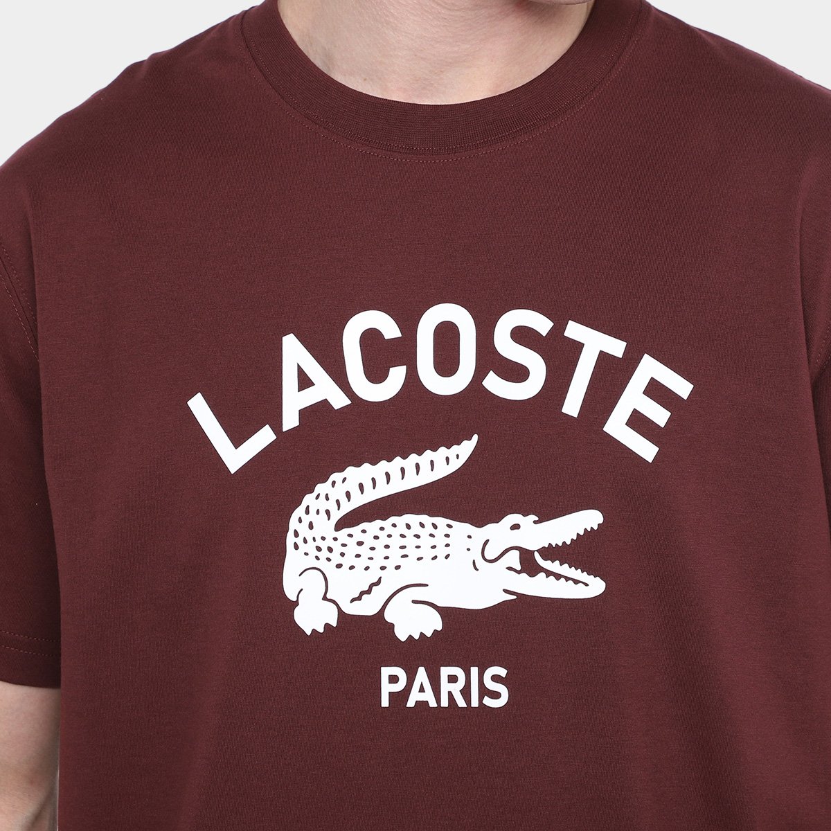 Camiseta Lacoste Paris Casual Masculina - Tam: M - 2