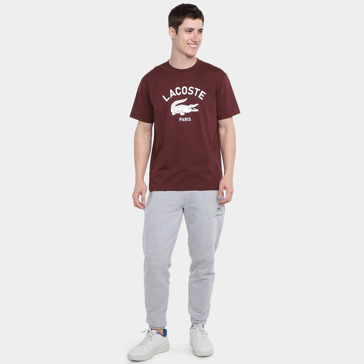 Camiseta Lacoste Paris Casual Masculina - Tam: M - 3