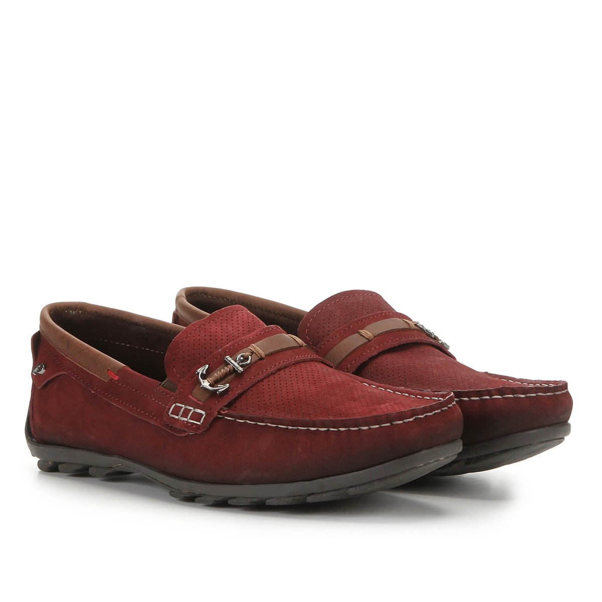 Mocassim Couro Pegada Âncora Masculino