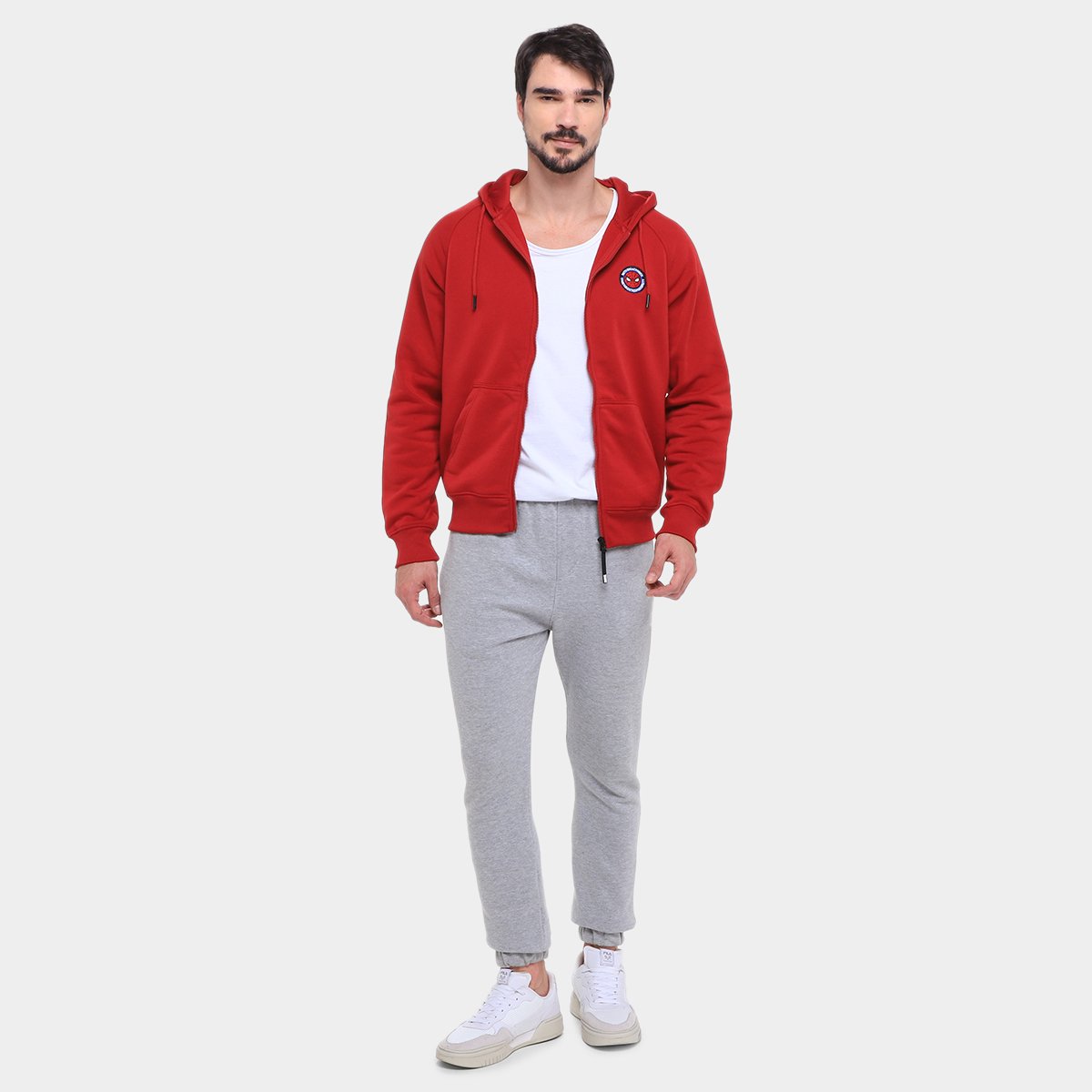 Moletom Mooncity Bordado Homem Aranha Masculino - Tam: M - 3