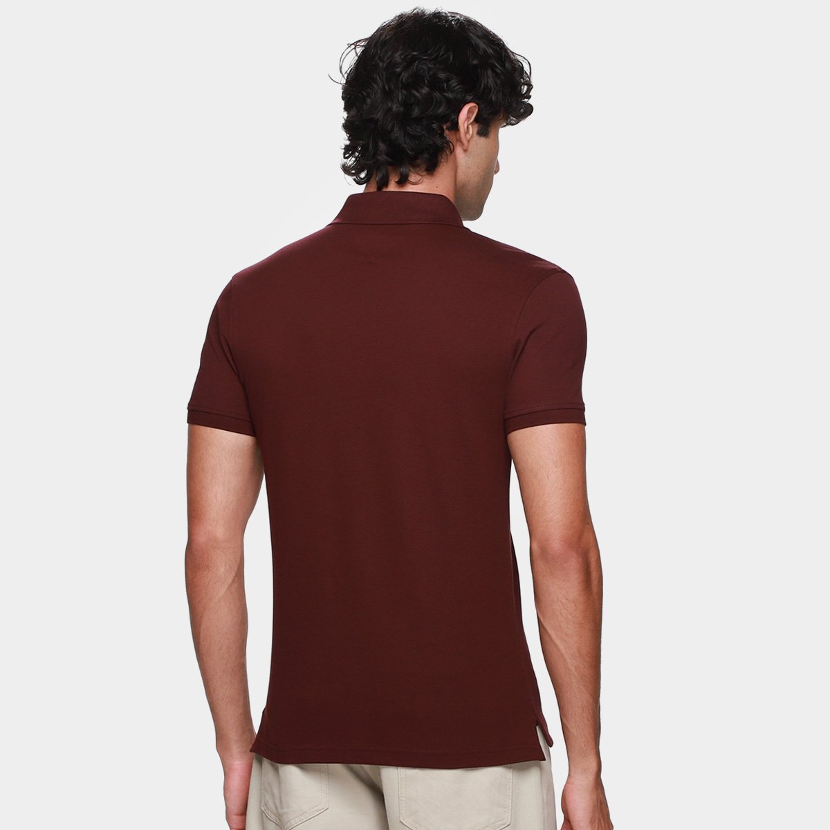 Camisa Polo Slim Tommy Hilfiger Casual Masculina - Tam: M - 1