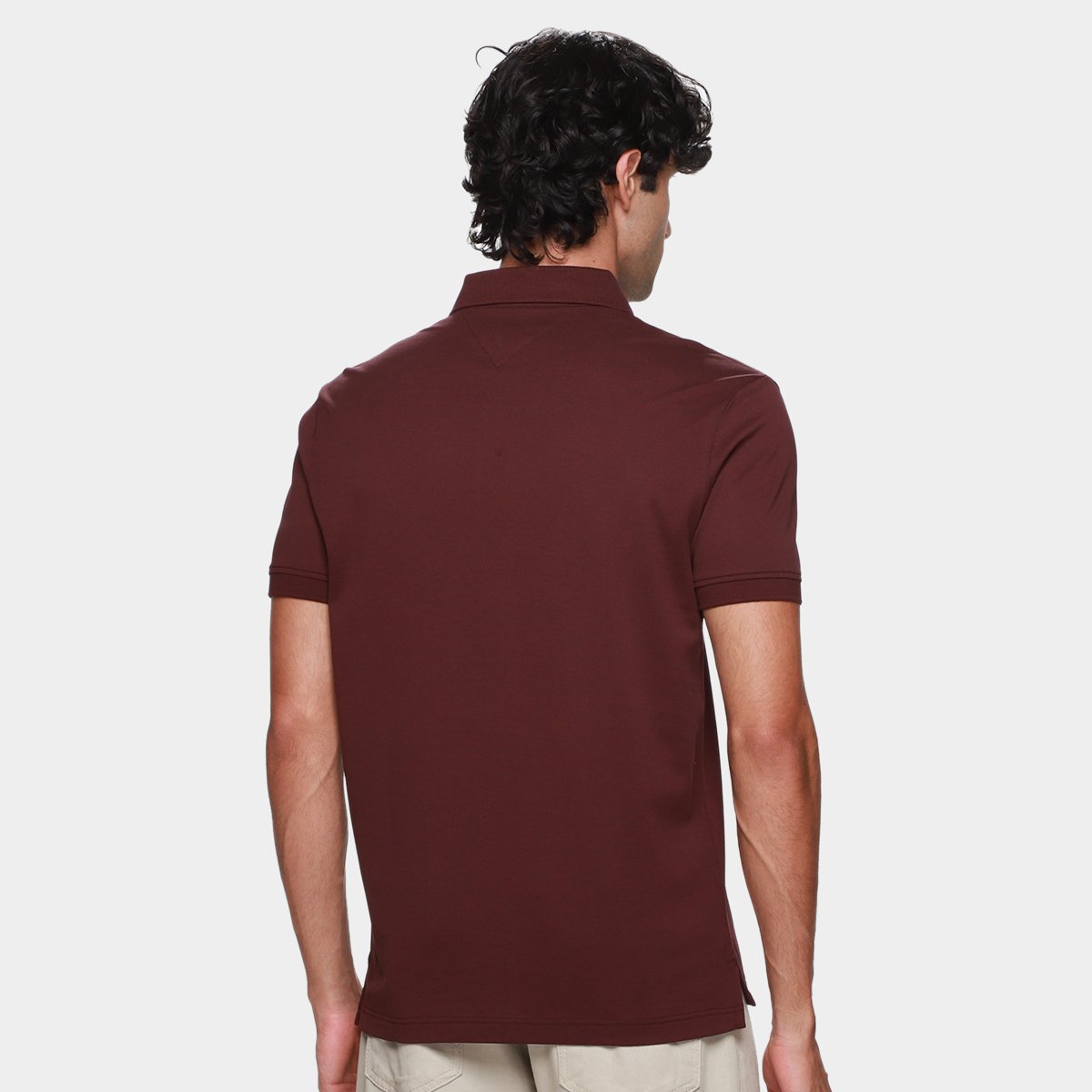 Camisa Polo Tommy Hilfiger Hidded Placket Masculina - Tam: M - 1