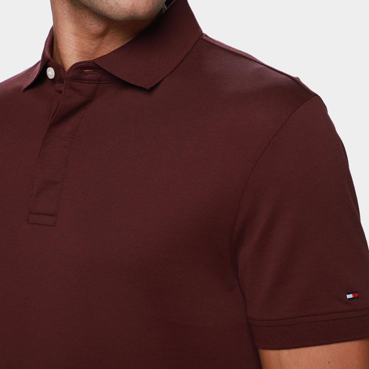 Camisa Polo Tommy Hilfiger Hidded Placket Masculina - Tam: M - 2