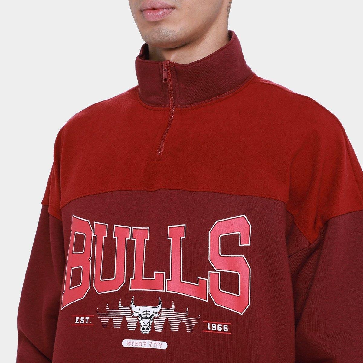 Moletom NBA Chicago Bulls Reflections Masculino - Tam: P - 2