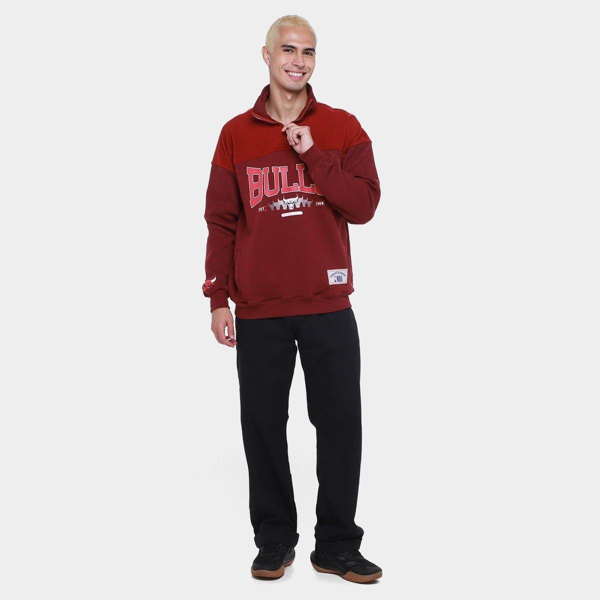 Moletom NBA Chicago Bulls Reflections Masculino - Tam: P - 4