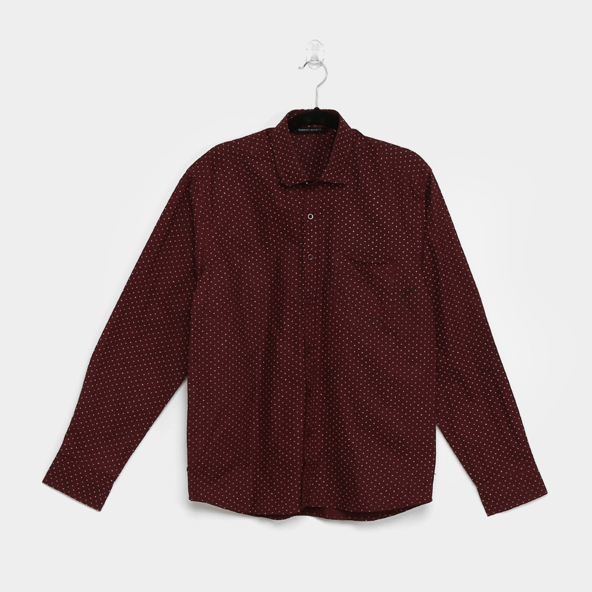 Camisa Giorgio Bianco Estampada Manga Longa Masculina