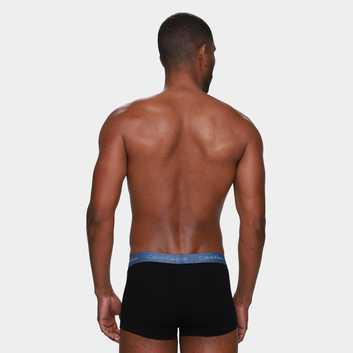 Kit Cueca Boxer Calvin Klein Low Rise Trunk Classic 3 Peças - Tam: P - 1