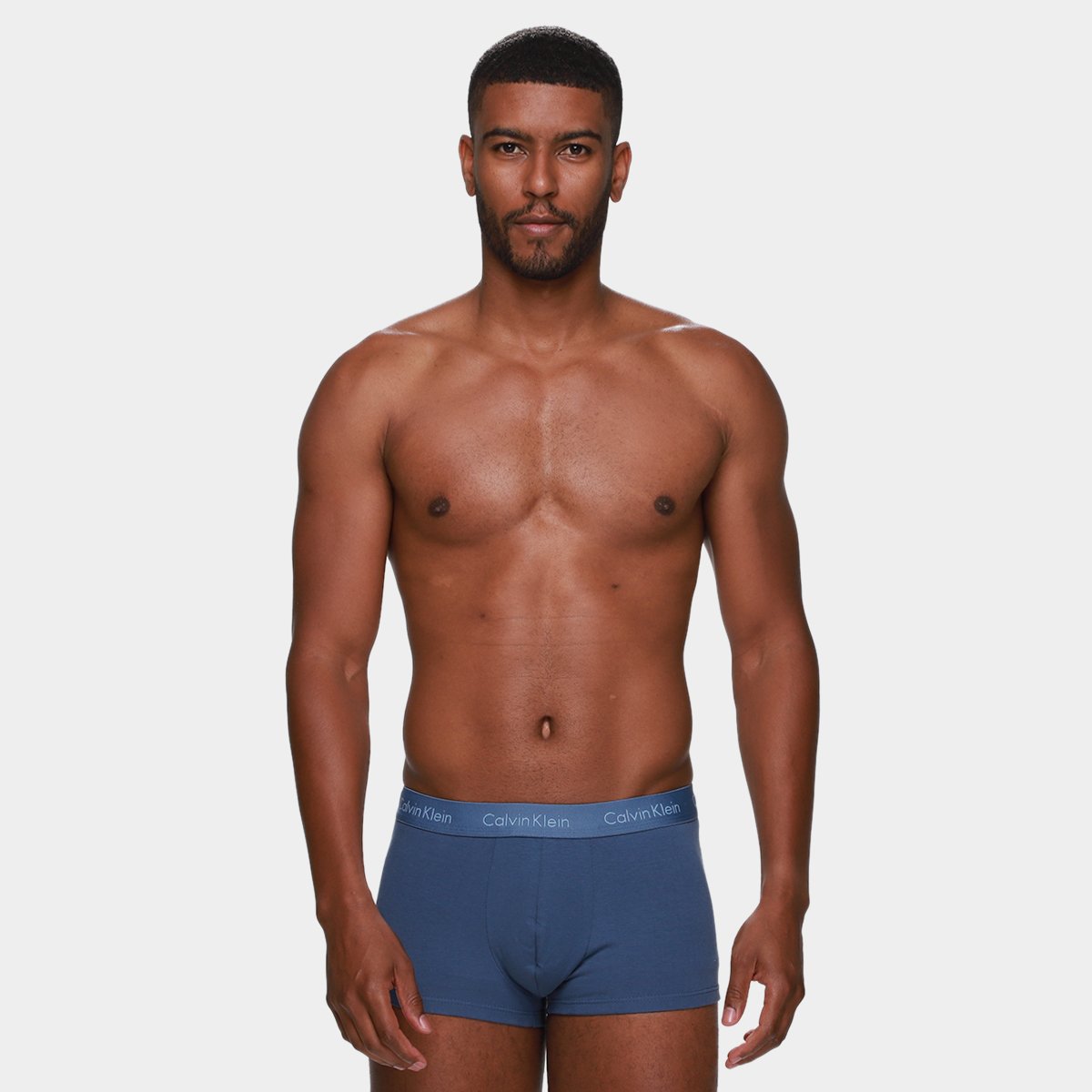 Kit Cueca Boxer Calvin Klein Low Rise Trunk Classic 3 Peças - Tam: P - 3