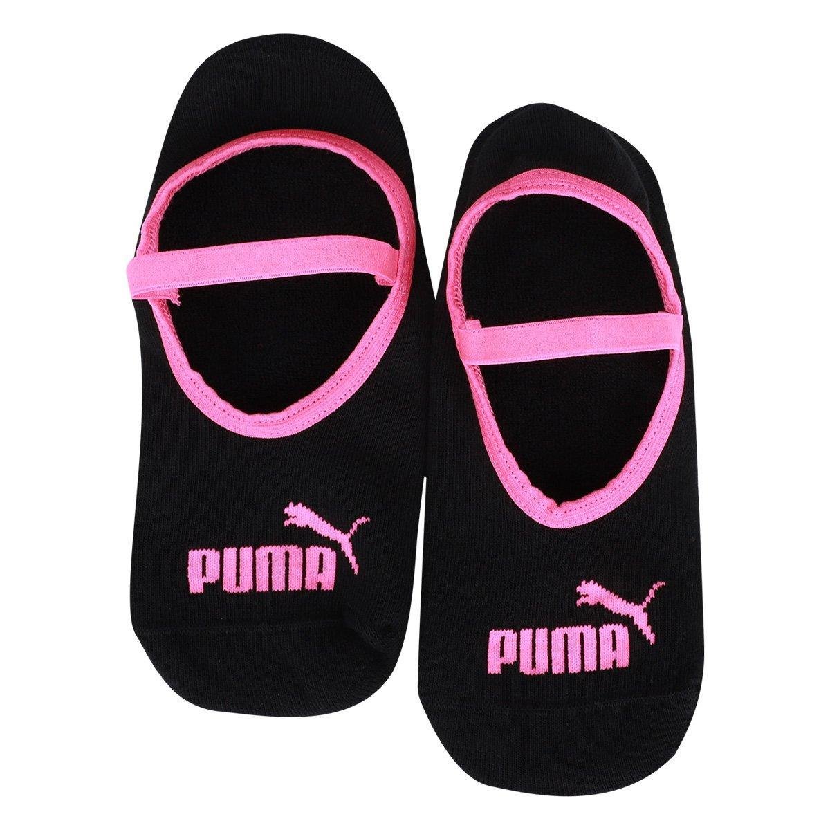 Meia Sapatilha Puma Antiderrapante Pilates Feminina - Tam: 34/39 - 1