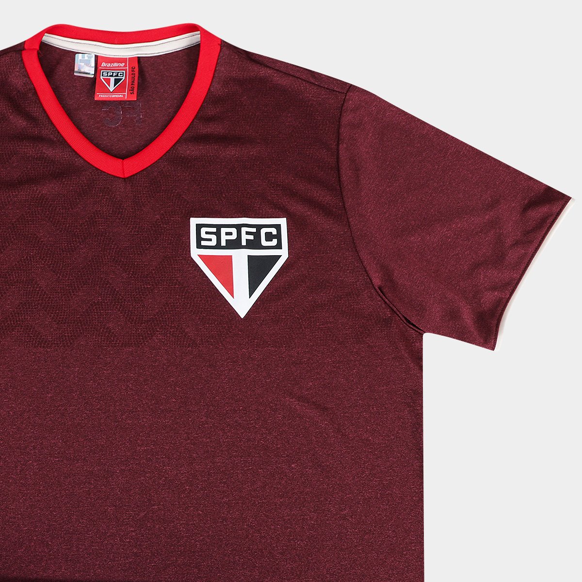 Camiseta São Paulo Braziline Digno Masculina - Tam: P - 4