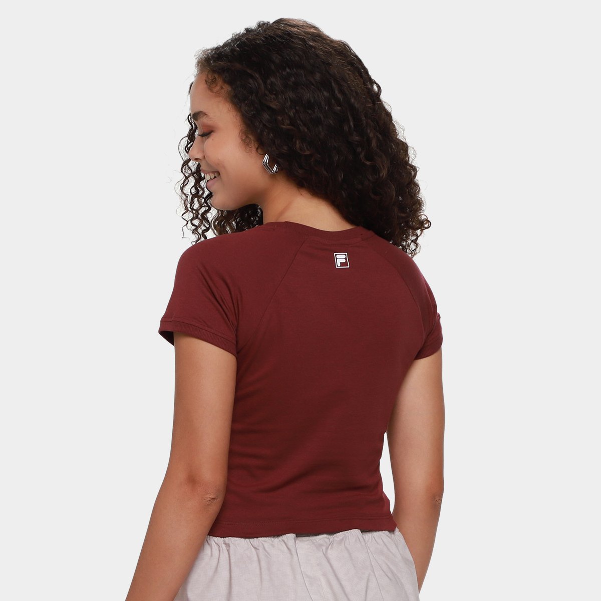 Camiseta Fila Slim Letter Feminina - Tam: G - 1