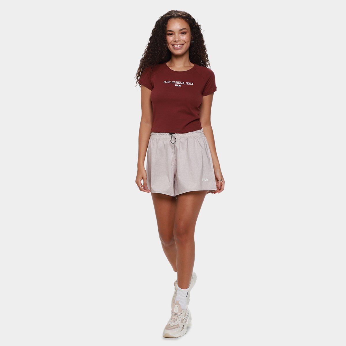 Camiseta Fila Slim Letter Feminina - Tam: G - 3