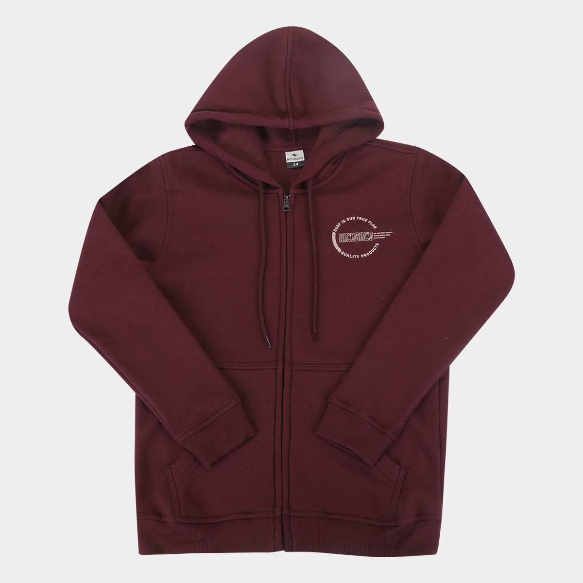 Jaqueta Moletom Juvenil Nicoboco Suchek Capuz Masculina