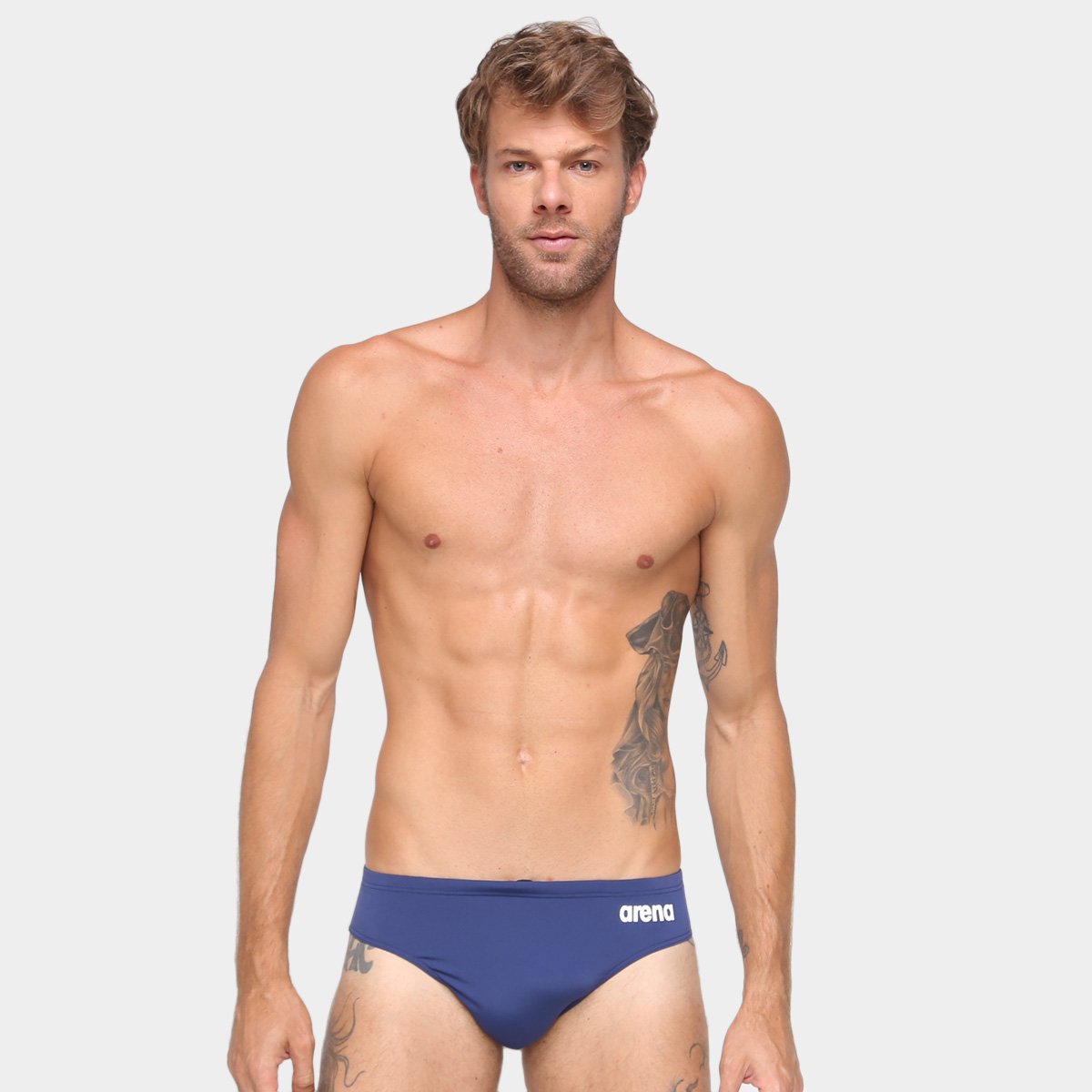 Sunga Larga Arena Maxlife Brief Solid