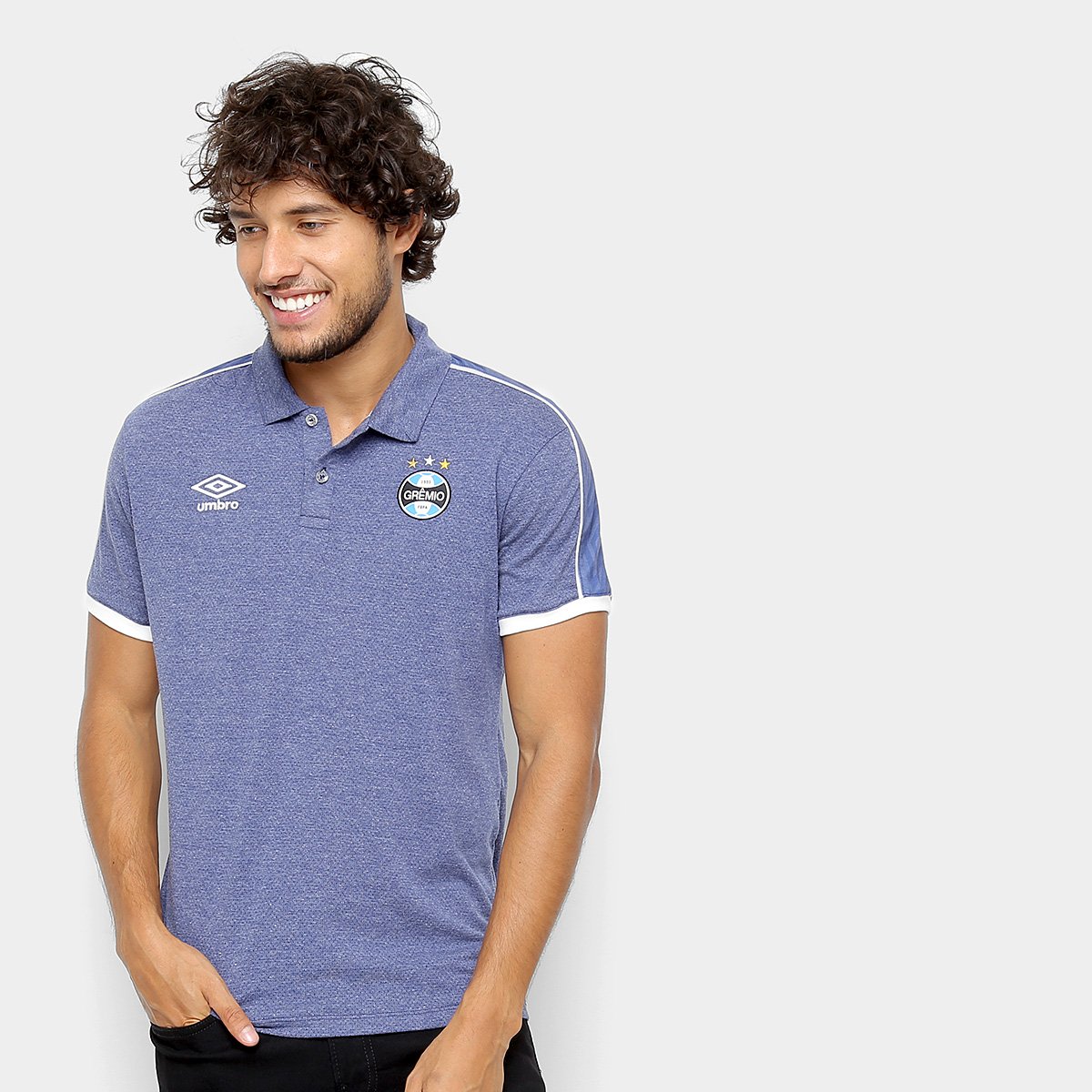Camisa Polo Grêmio 2019 Viagem Umbro Masculina