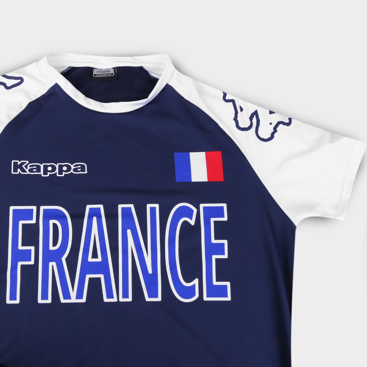 Camiseta França Logo Kappa Masculina - Tam: P - 3