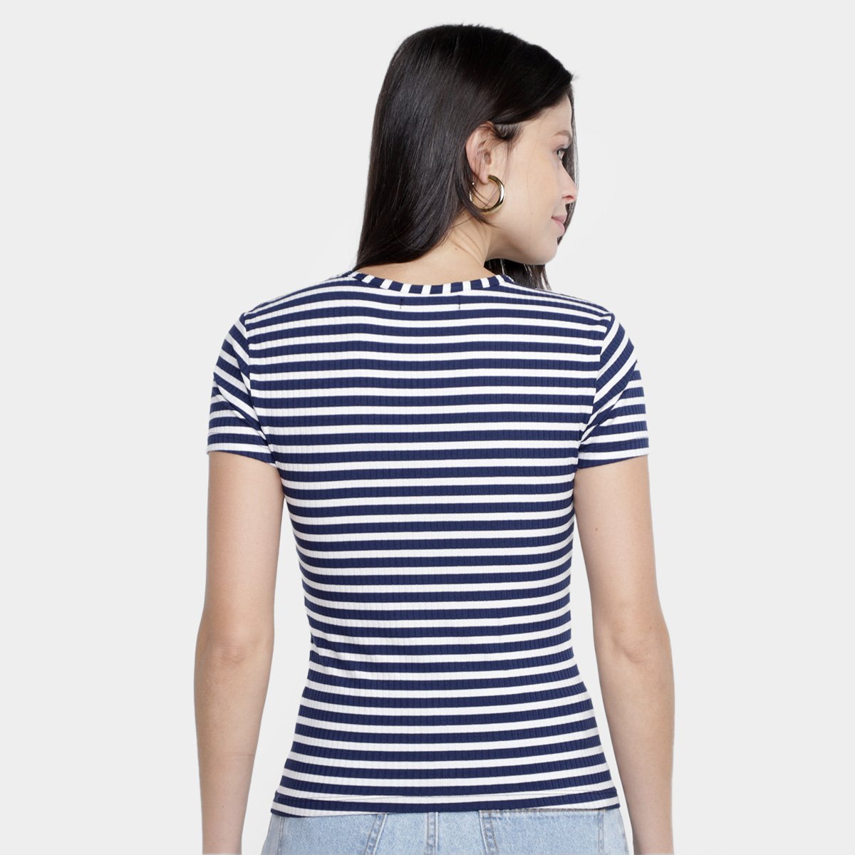 Blusa Listrada Colcci Casual Feminina - Tam: M - 1