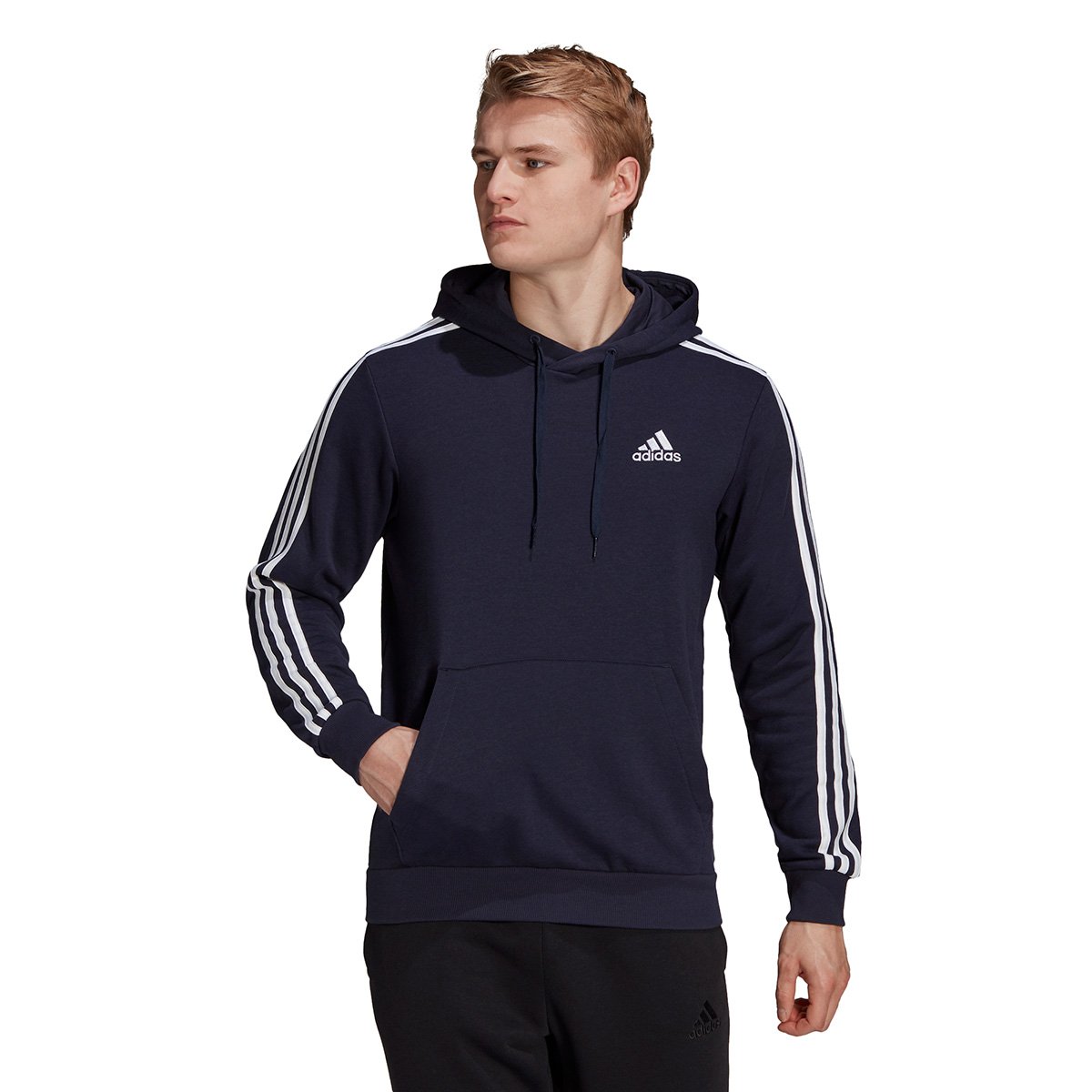 Moletom Adidas 3 Listras Logo Classic Masculino
