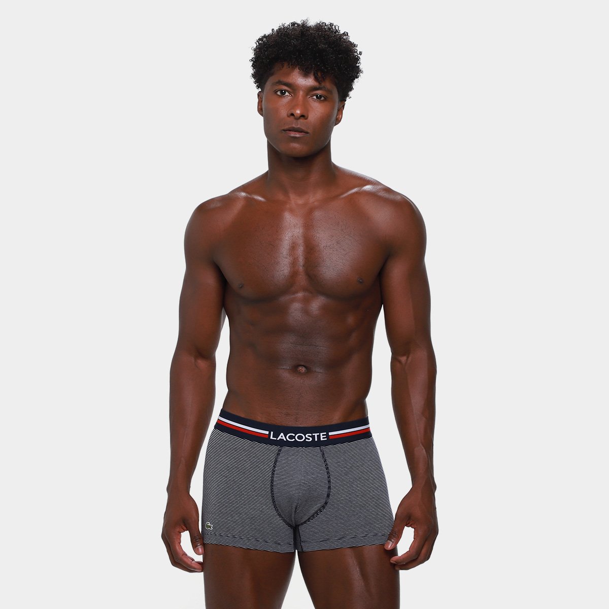 Kit Cueca Boxer Lacoste Masculina - 3 Peças - Tam: P - 1