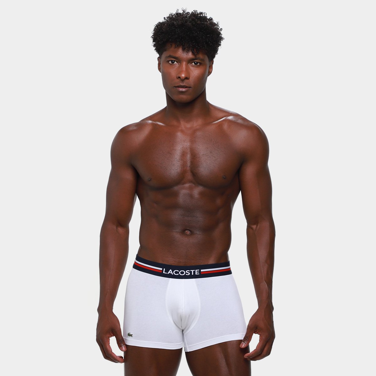 Kit Cueca Boxer Lacoste Masculina - 3 Peças - Tam: P - 4