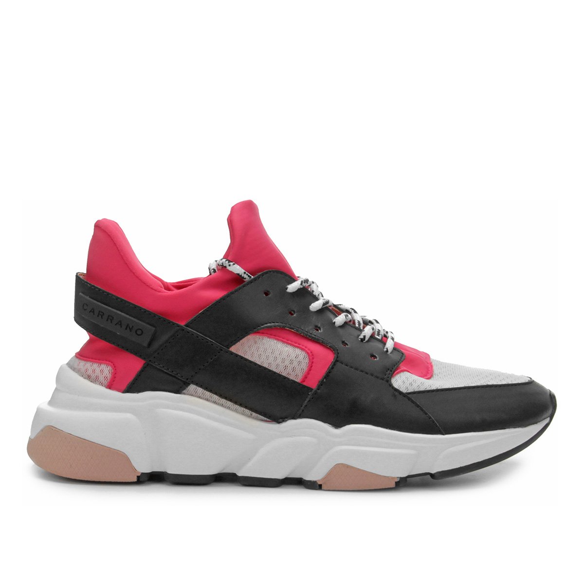 tênis couro carrano chunky sneaker feminino