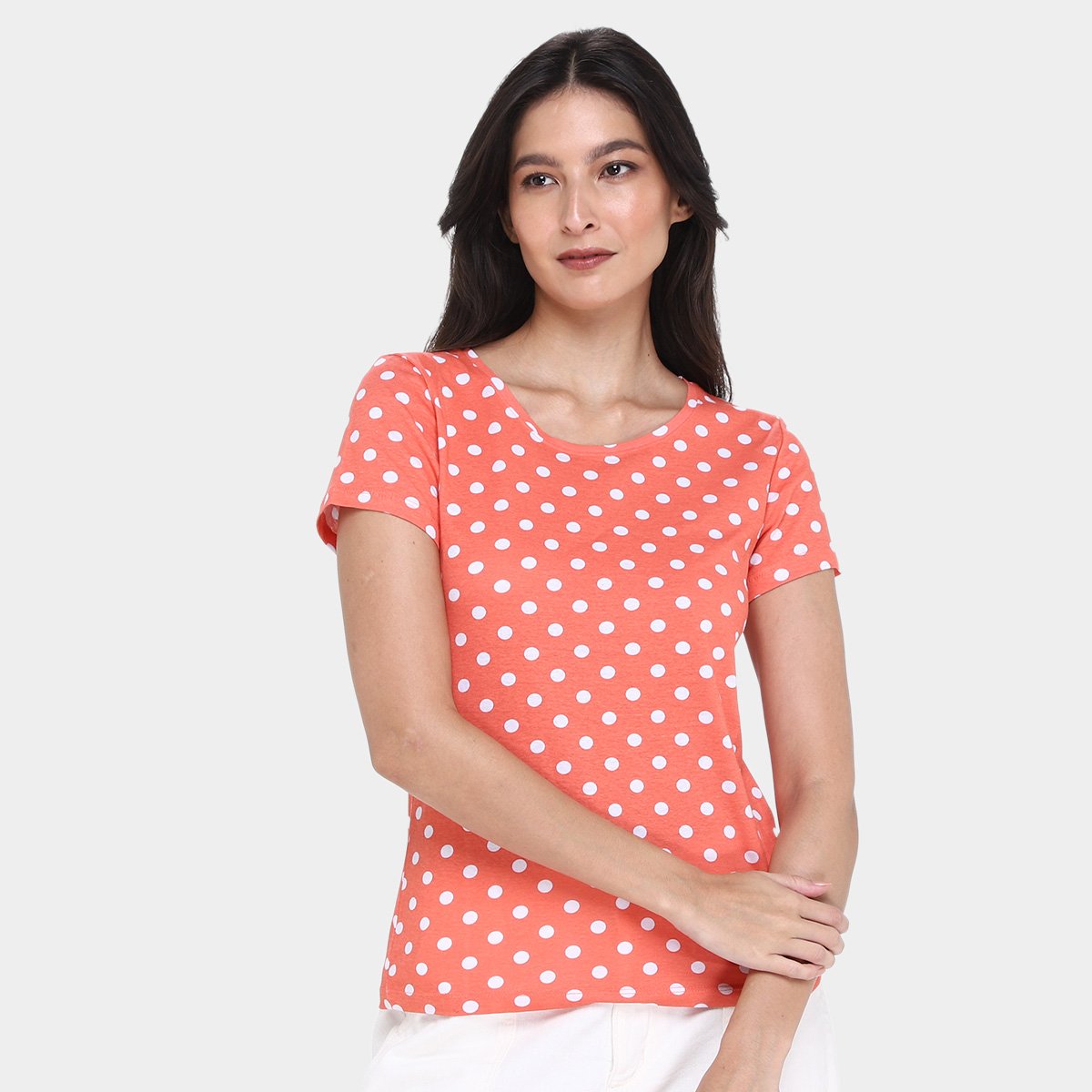Kit Camiseta Básicos Poá c/ 2 Peças Feminina - Tam: M - 2