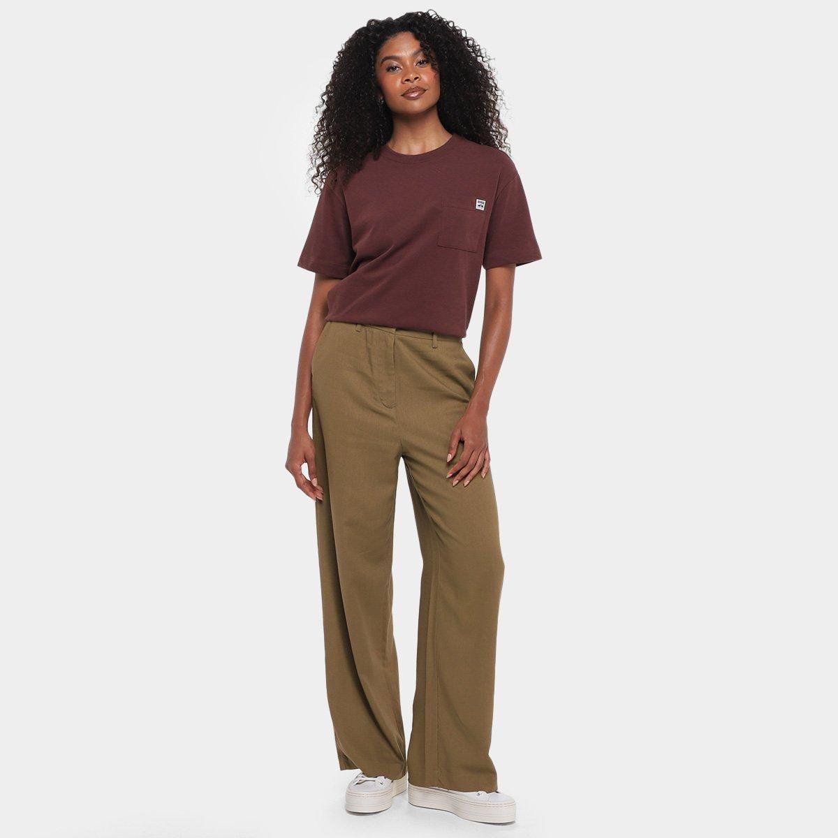 Calça Hering Alfaiataria Reta Feminina - Tam: 38 - 3