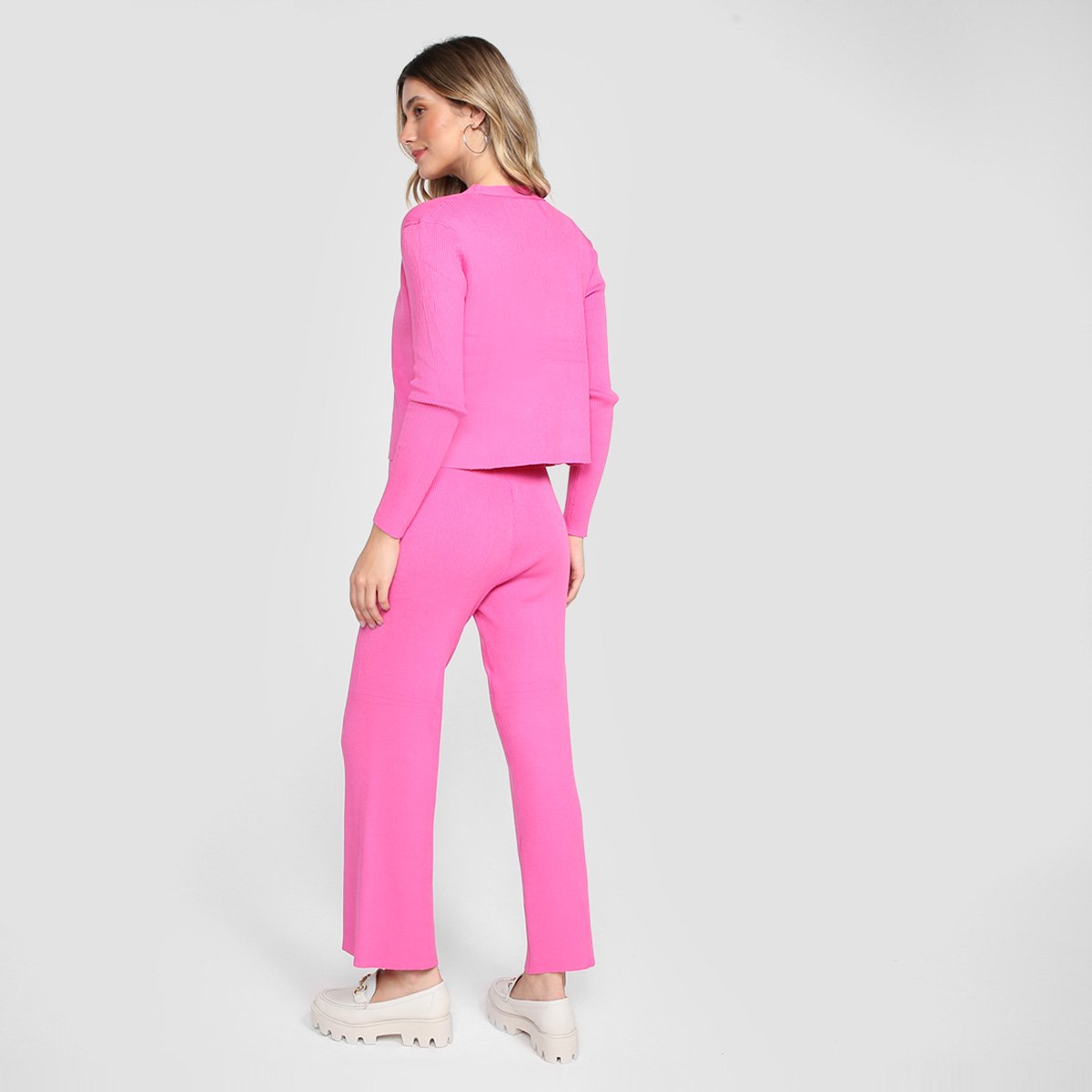 Conjunto Tricot Eagle Rock Canelado 3 Peças Feminino - Tam: G - 1