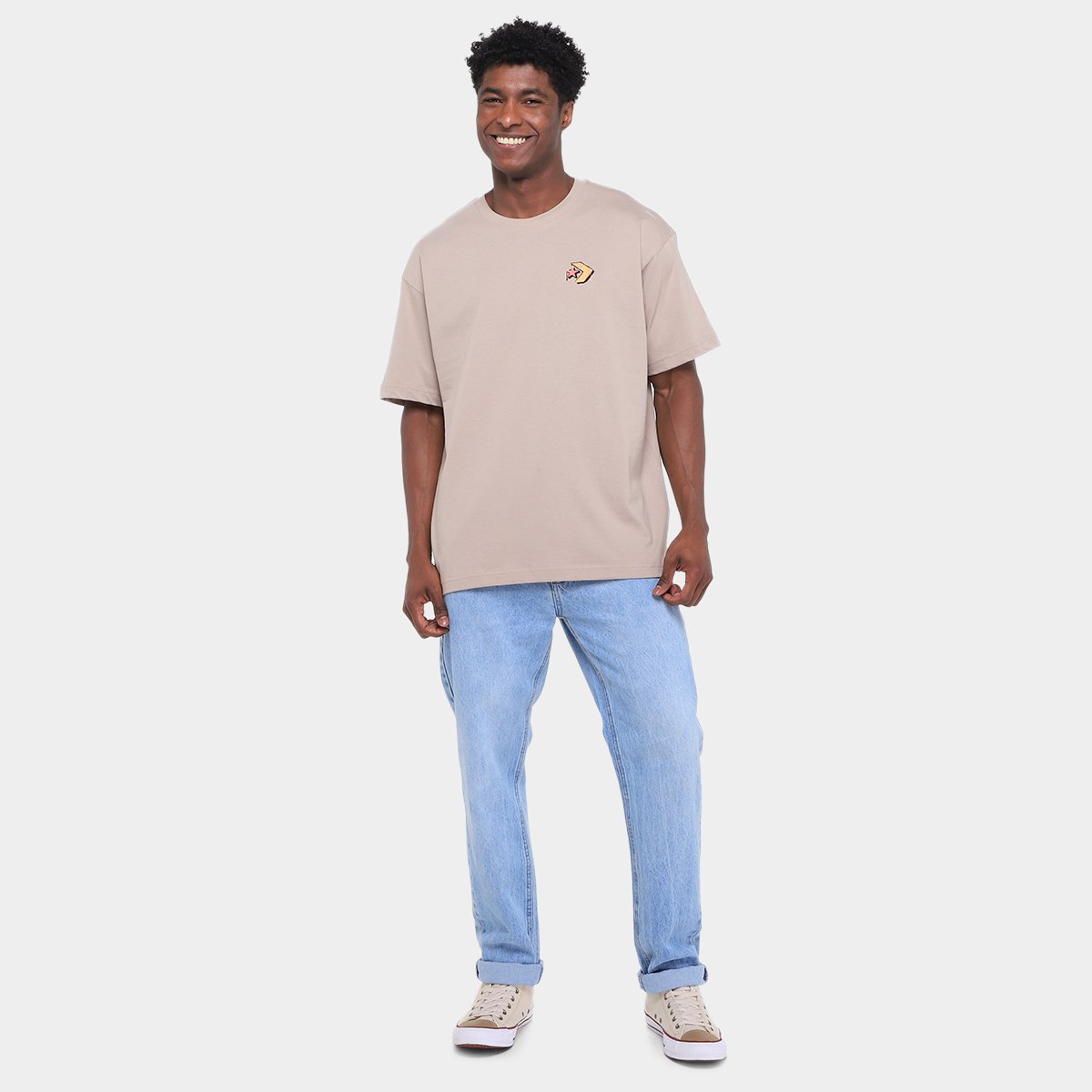 Camiseta Converse Puff Oversize Masculina - Tam: G - 4